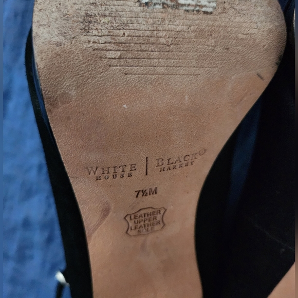 White House Black Market Black sued Mary Jane pumps 7.5 pumps. - Picture 4 of 7